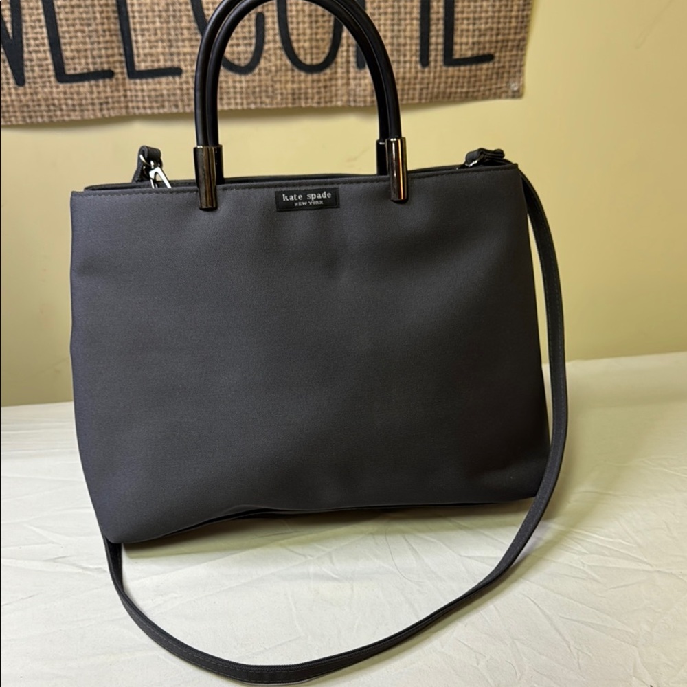 Kate Spade Black Satchel with Versatile Design. Excellent condition. Nylon‎